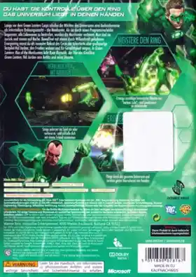 Green Lantern Rise of The Manhunters (USA) box cover back